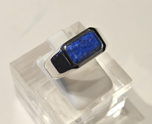 Element Series - Sterling Natural Lapis Lazuli Ring