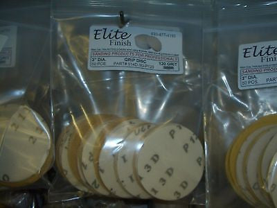 Elite Finish Disc 3'' Gripon  800 Grit Sandpaper 50 pack