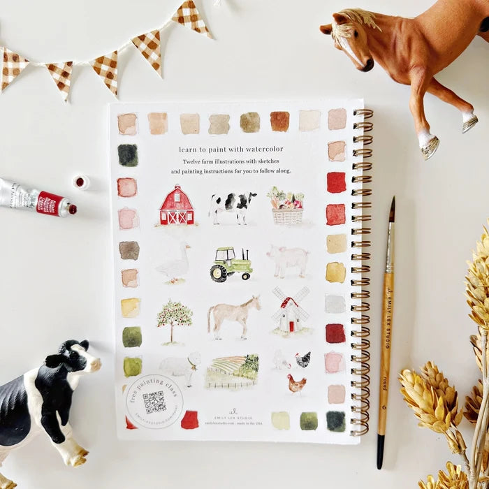 Emily Lex Farm Watercolor Workbook