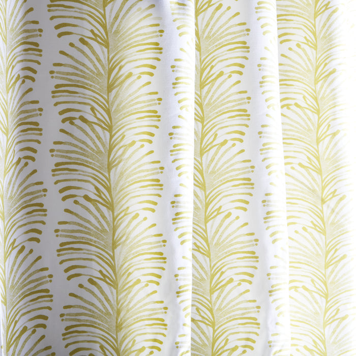 Emma Chartreuse fabric with soft green botanical pattern, made-to-order in the USA with fast turnaround and quality craftsmanship