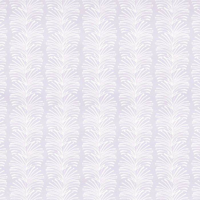 Emma Lavender made-to-order cotton fabric with delicate white botanical stripes, fast delivery, quality manufactured in the USA