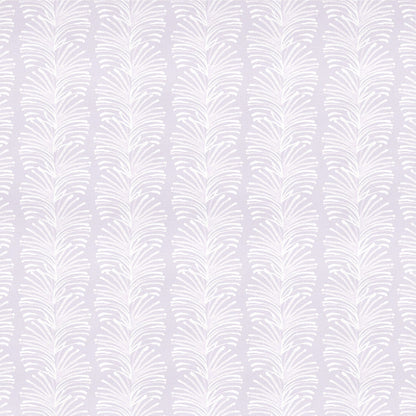 Emma Lavender made-to-order cotton fabric with delicate white botanical stripes, fast delivery, quality manufactured in the USA