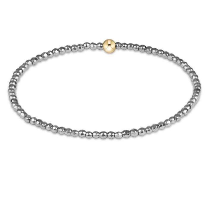 Enewton 2mm Bead Bracelet Faceted Silver Hematite Bracelets in at Wrapsody