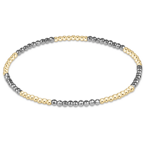 Enewton Blissful 2mm Bracelet Faceted Silver Hematite Bracelets in at Wrapsody