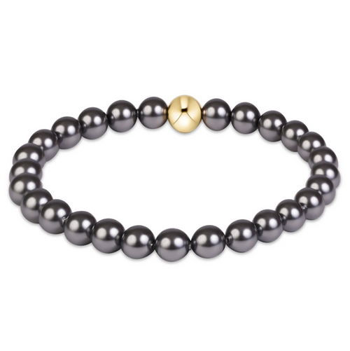 Enewton Classic 6mm Bracelet Dark Grey Pearl Bracelets in at Wrapsody