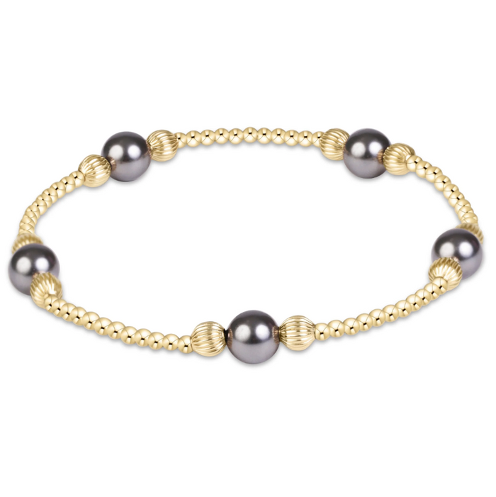 Enewton Purpose Dignity 6mm Bracelet Dark Grey Pearl Bracelets in at Wrapsody