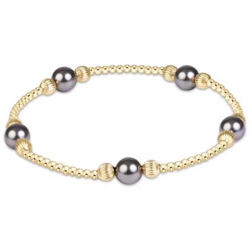 Enewton Purpose Dignity 6mm Bracelet Dark Grey Pearl Bracelets in at Wrapsody