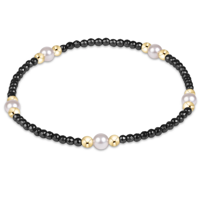 Enewton Purpose Pearl 4mm Bracelet Faceted Hematite Bracelets in at Wrapsody
