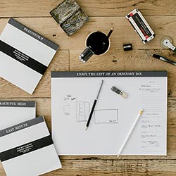 Enjoy The Gift, Desktop Notepad - Pine & Moss