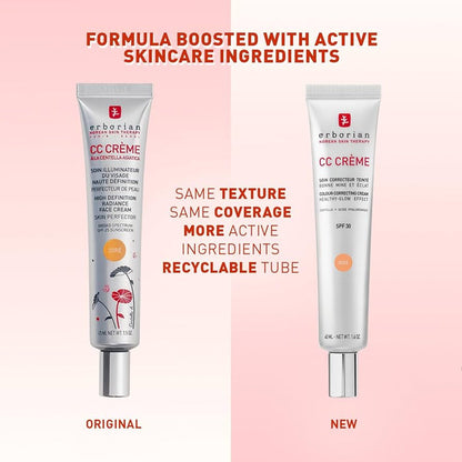 Erborian CC Cream Asian Centella SPF30 40ml كريم أربوريان CC الآسيوي كينتيللا SPF30 - Princess Cosmetics Qatar