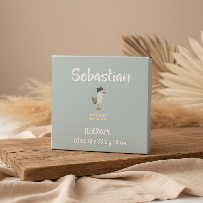 Erinnerungsbox Sailors Bay – Baby-Erinnerungsbox zur Geburt