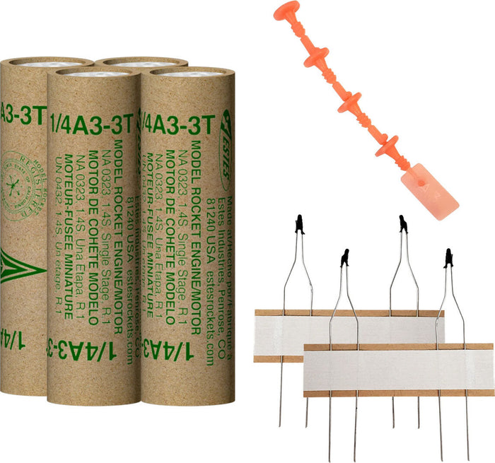 1/4A3-3T Model Rocket Engines (4pk)