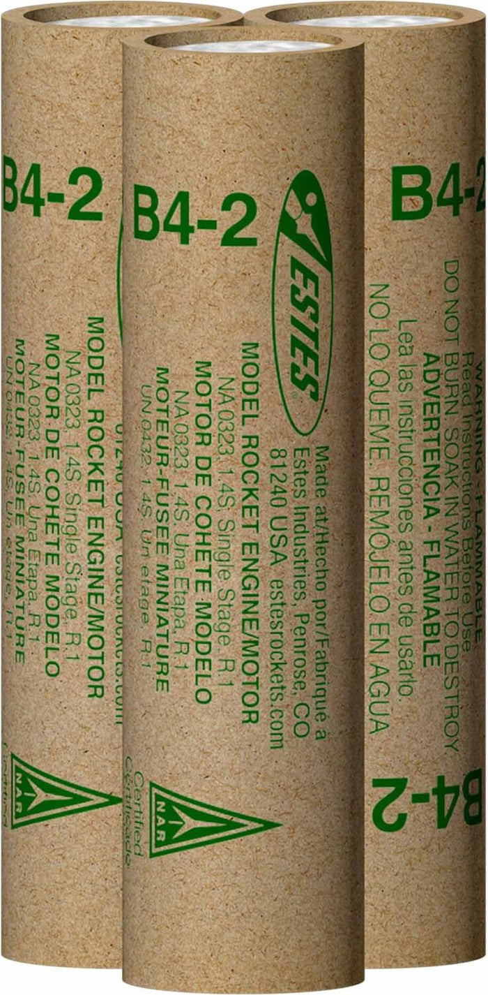 B4-2 18mm Model Rocket Engines (3)