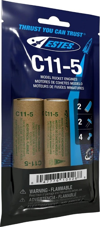 C11-5 Model Rocket Engines, (2pk)