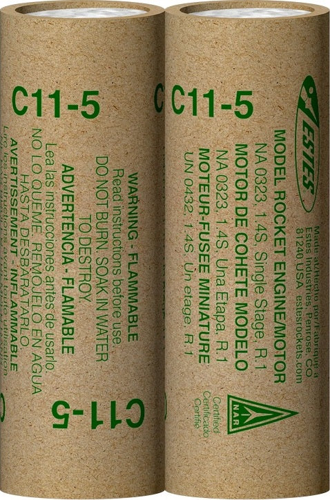 C11-5 Model Rocket Engines, (2pk)