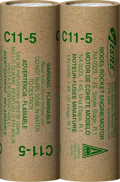 C11-5 Model Rocket Engines, (2pk)