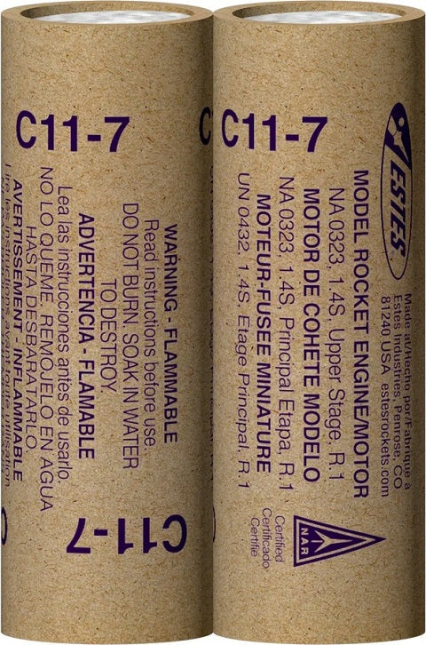 C11-7 Model Rocket Engines, (2pk)