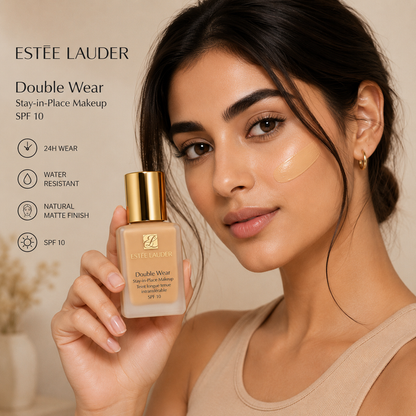 Estee Lauder Double Wear Stay-In-Place Makeup Foundation 1W1 Bone-30ml