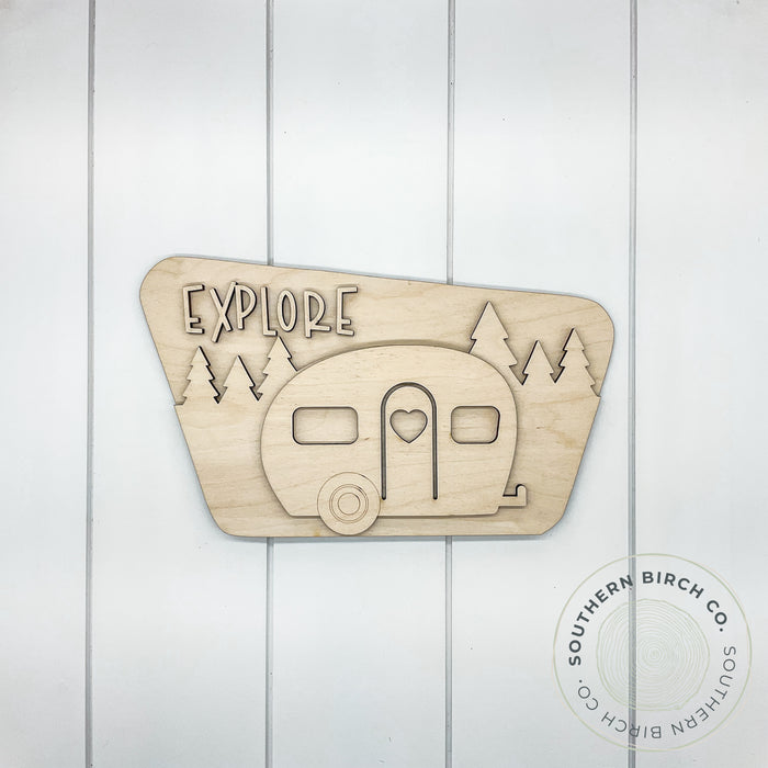 Explore Camper 3D Blank
