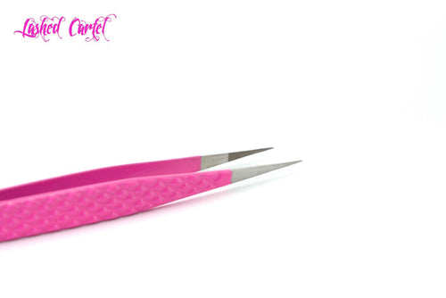 Eyelash Extensions Isolation Tweezer – Hustle Bunny (Fiber Tip)