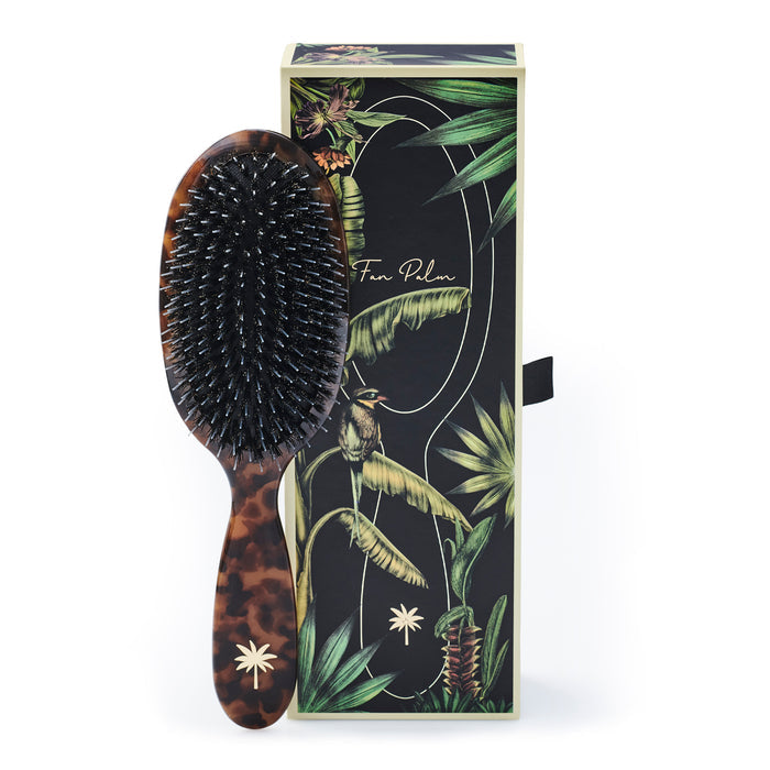 Fan Palm Brush Medium Turtle Antklit Glanzend Alle Haartypes Care For Hair