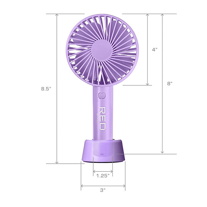 #Fan01 Portable Handheld Rechargerable Beauty Fan [Purple]