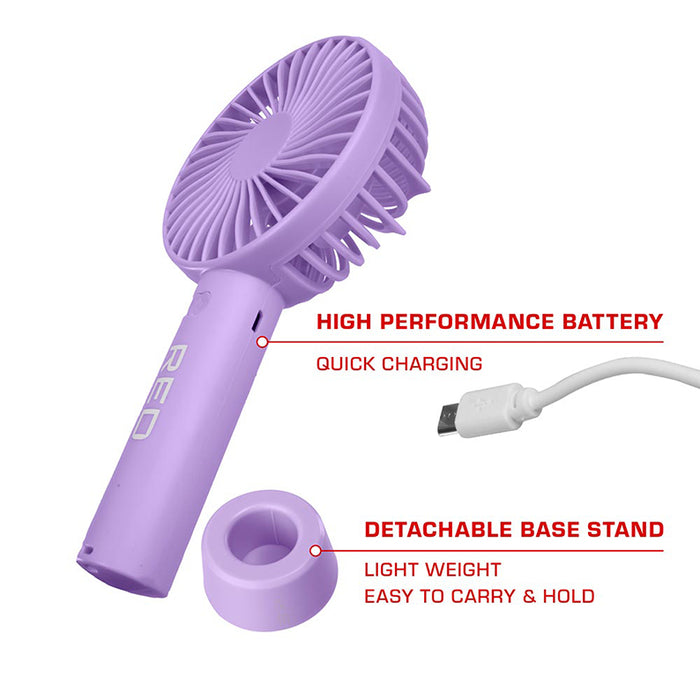 #Fan01 Portable Handheld Rechargerable Beauty Fan [Purple]