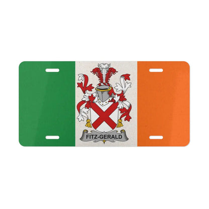 Fitz-Gerald Irish Flag Emblem License Plate