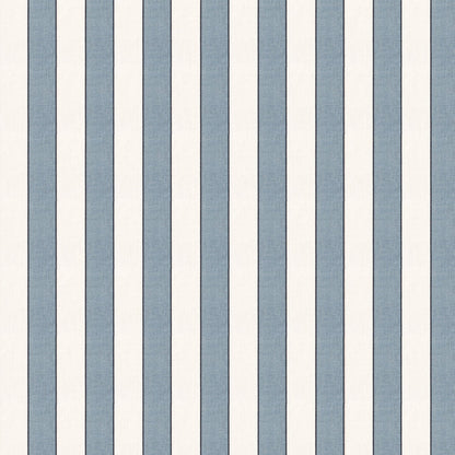 Florence Harbor features deep blue custom stripes with a classic, tailored look perfect for Pepper Home curtains.