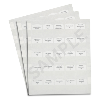 NO Books / NO Course / ADD Pre Printed Tabs