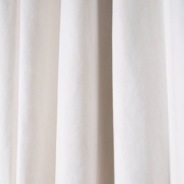 Flour Curtain, soft white textured fabric, made-to-order and manufactured in the USA with short lead times