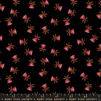 Flowers (Soft Black)- Mystic Fable- Fat Quarter