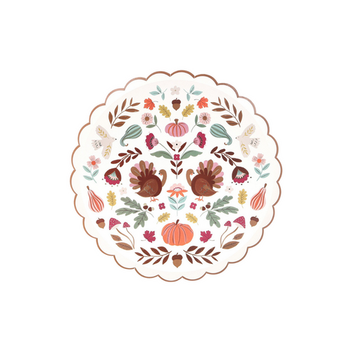 Folk Fall Dinner Plates