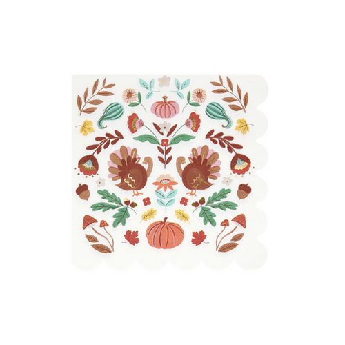 Folk Fall Large Napkins