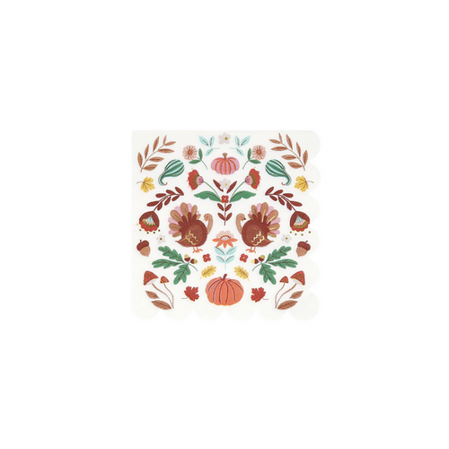 Folk Fall Small Napkins
