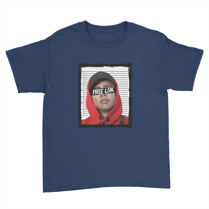 Free LSK - Kids Youth T-Shirt Navy