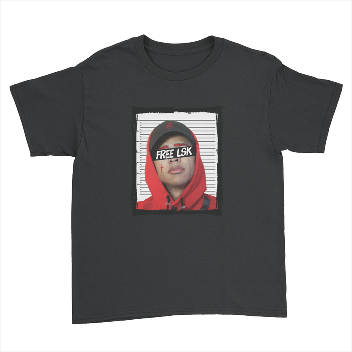 Free LSK - Kids Youth T-Shirt Black