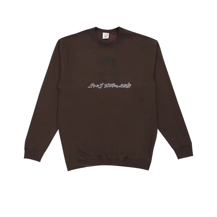 Frog - Unlocked Crewneck (Brown) *SALE
