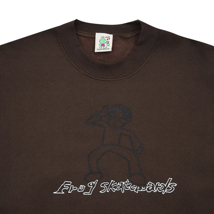 Frog - Unlocked Crewneck (Brown) *SALE