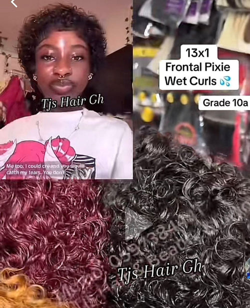 frontal pixie curls