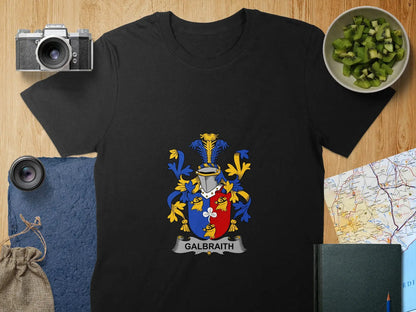 Galbraith Family Crest Design on Stylish T-Shirt