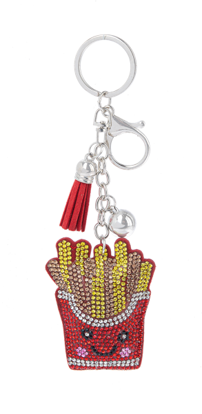 Ganz French Fries Key Ring
