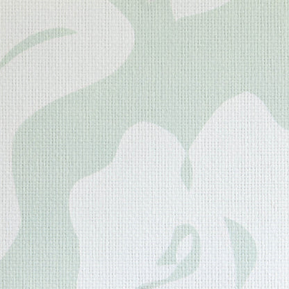 Georgia Mint made-to-order fabric with soft mint and white floral pattern, crafted in the USA with quick, quality production