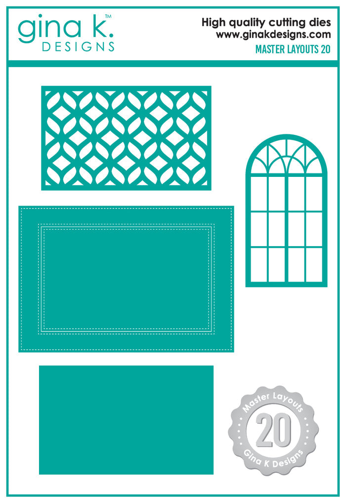 Gina K. Designs - Dies - Master Layouts 20. Available at Embellish Away located in Bowmanville Ontario Canada.