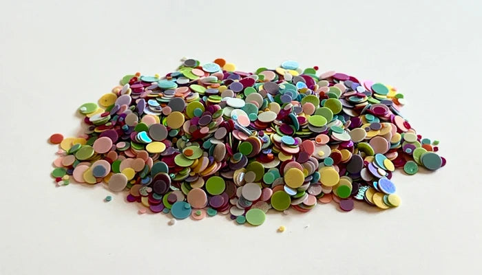 Gina K. Designs - Embellishment - Iridescent Dots. Available at Embellish Away located in Bowmanville Ontario Canada.
