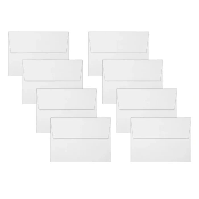 Gina K. Designs - Envelopes - A6 - White. 8 pack. Available at Embellish Away located in Bowmanville Ontario Canada.