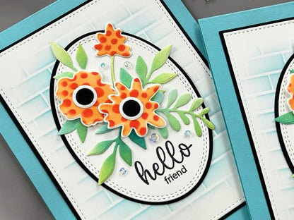 Gina K. Designs - Stencil - Masks and Fillers. Gina K. Designs Art Screens can be used with ink, sprays, pastes, and gels to create beautiful backgrounds and images. Layer stencils together for more options. Wash with soap and warm water. Pat dry. Available at Embellish Away located in Bowmanville Ontario Canada.  Card by brand ambassador.