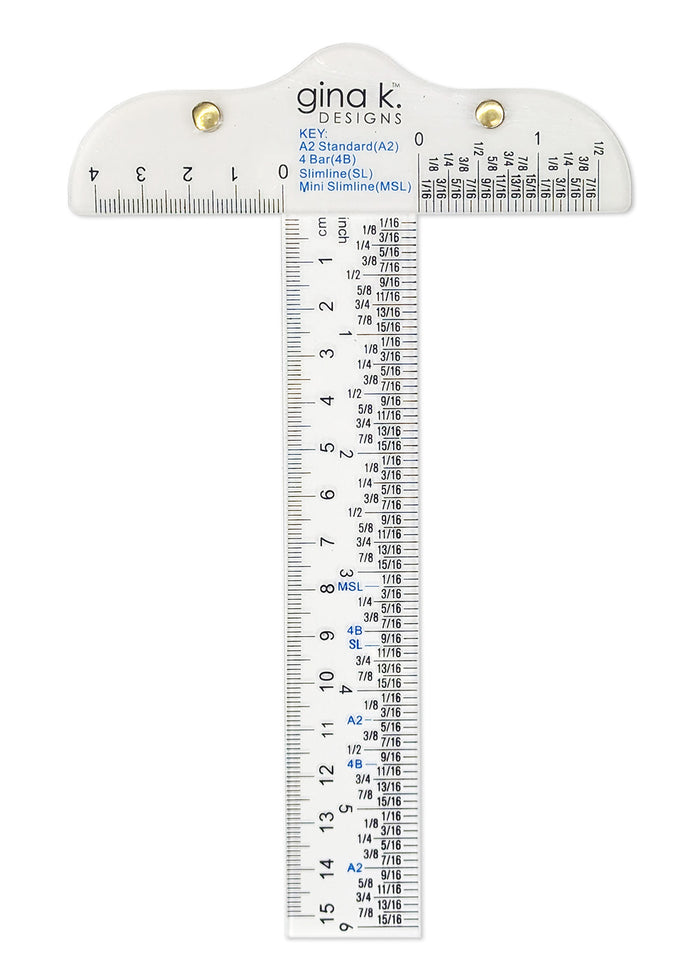 Gina K. Designs - Tool - T-Square. Available at Embellish Away located in Bowmanville Ontario Canada.