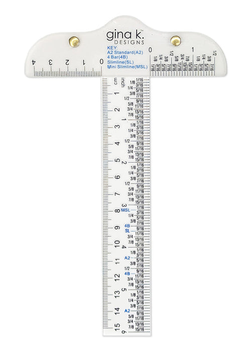 Gina K. Designs - Tool - T-Square. Available at Embellish Away located in Bowmanville Ontario Canada.