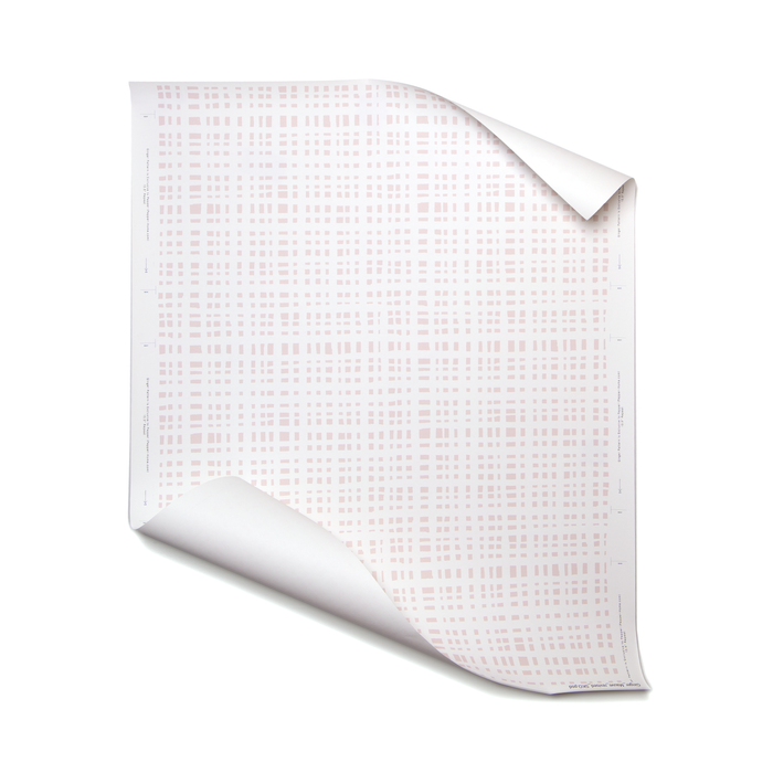 Ginger Rose made-to-order wallpaper in soft rose grid pattern, quality crafted with quick turnaround, manufactured in the USA